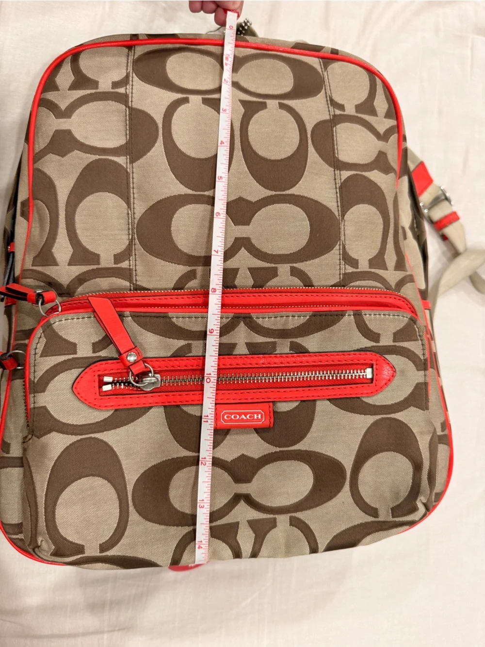 Coach signature large C backpack authentic
